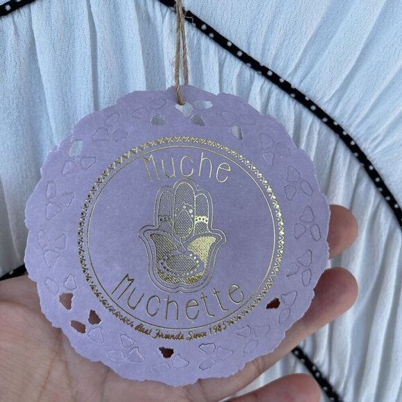 Muche et Muchette 1339b brandy pipped blouse medium - Picture 5 of 9